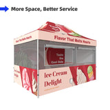 Food Service Gazebo - Full Set Bundle 10x15 Feet