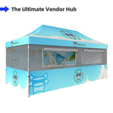 Food Service Gazebo - Full Set Bundle 10x20 Feet