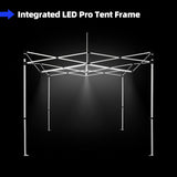 Illuminated 3mx3m (10ft x 10ft) Gazebo Frame