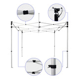 Illuminated 3mx3m (10ft x 10ft) Gazebo Frame