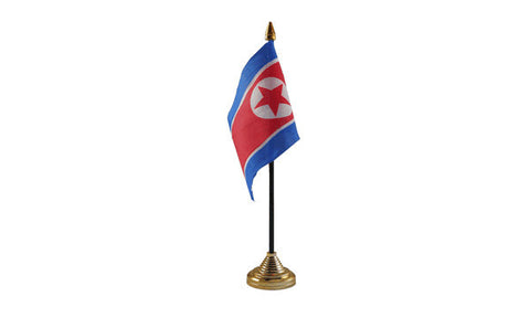 Korea North Table Flag Flags - United Flags And Flagstaffs